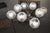 Mid-Century Space Age Sputnik 8-Light Chandelier in Chrome and Faceted Glass Globes, 1970s For Sale - Image 6 of 15