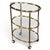 Mid-Century Brass & Glass Oval Bar Cart For Sale - Image 12 of 12