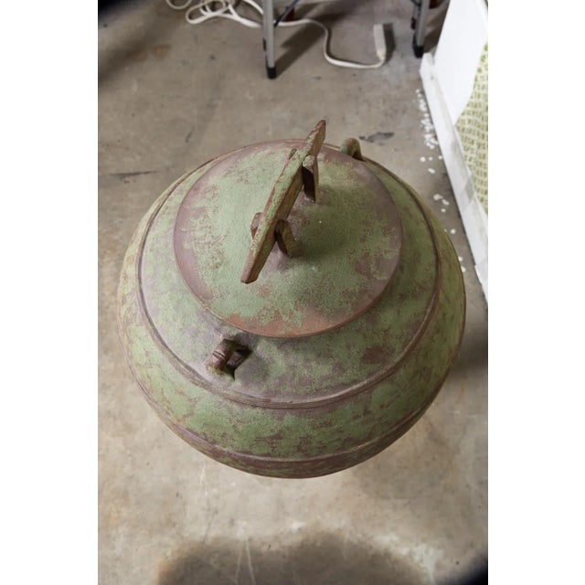 Urn Shaped Clay Jar With Lid, Stamped For Sale In Atlanta - Image 6 of 10