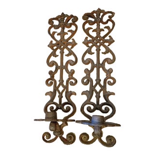 Cast Iron Wall Sconces For Sale