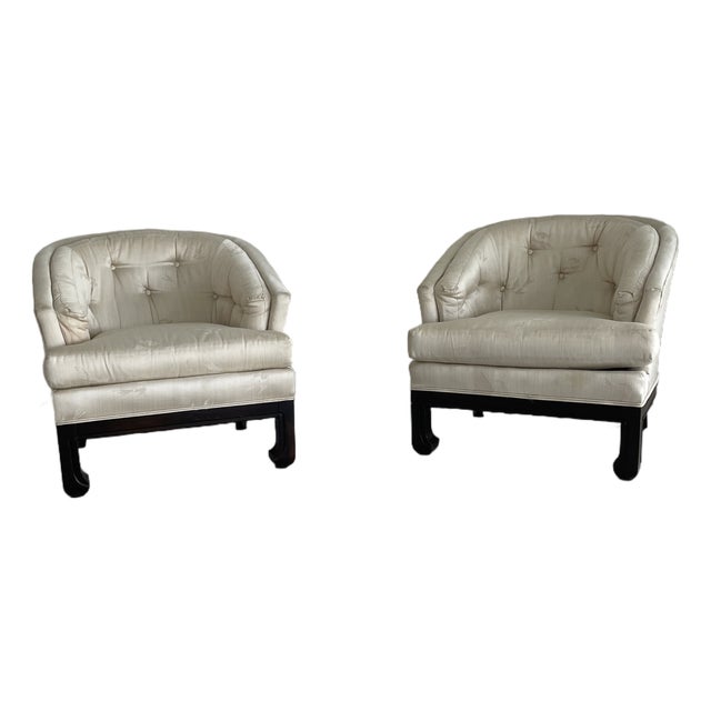 Vintage Broyhill Asian Style Lounge Chairs For Sale
