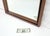 Brown Mid Century Modern c1970s Oiled Walnut 25x46 Rectangle Wall Mirror Mint For Sale - Image 8 of 8