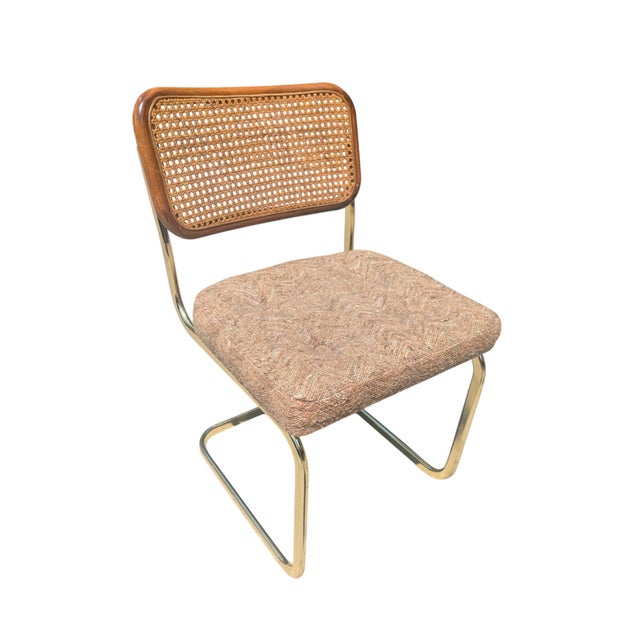 Vintage Italian Marcel Breuer Cesca Chairs and Dining Table- Set of 5 For Sale - Image 11 of 18