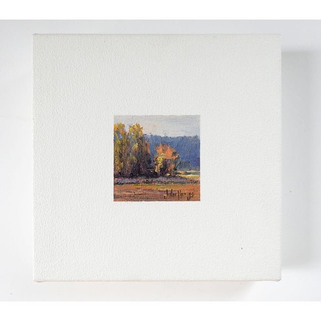 Tiny Impressionist John Horejs Landscape Painting For Sale - Image 4 of 4