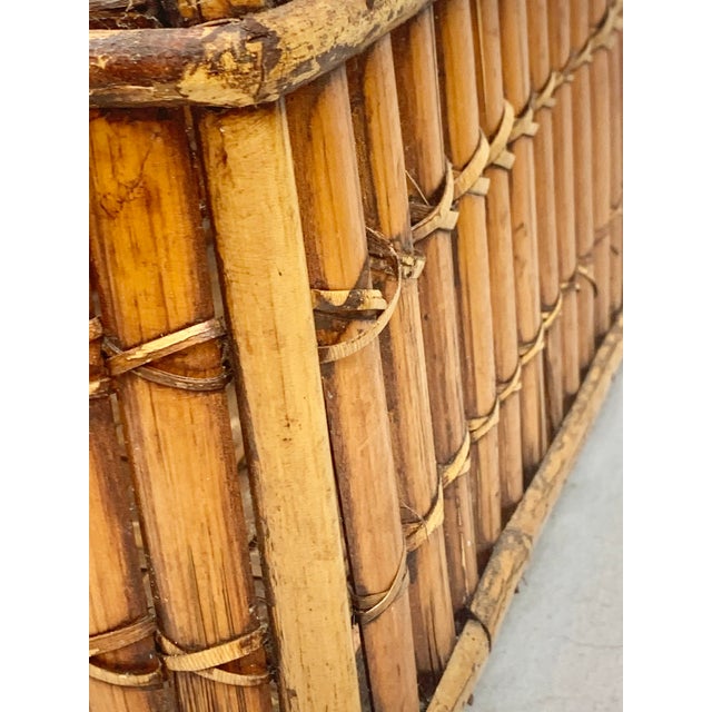 Mid 20th Century Vintage Bamboo Cachepot For Sale - Image 5 of 7