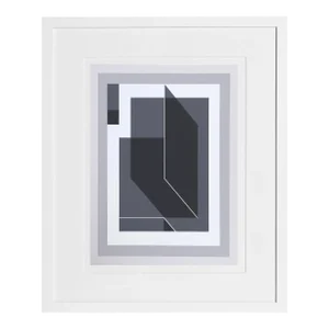 Josef Albers, Bent Black - P1, F25, I2 , Geometric Abstract Screenprint