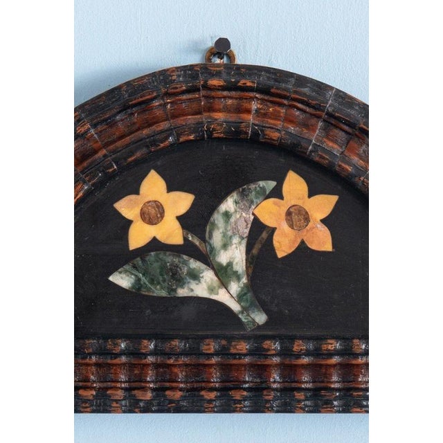 19th Century Italian Pietra Dura Marble Panels, Set of 2 For Sale - Image 4 of 8