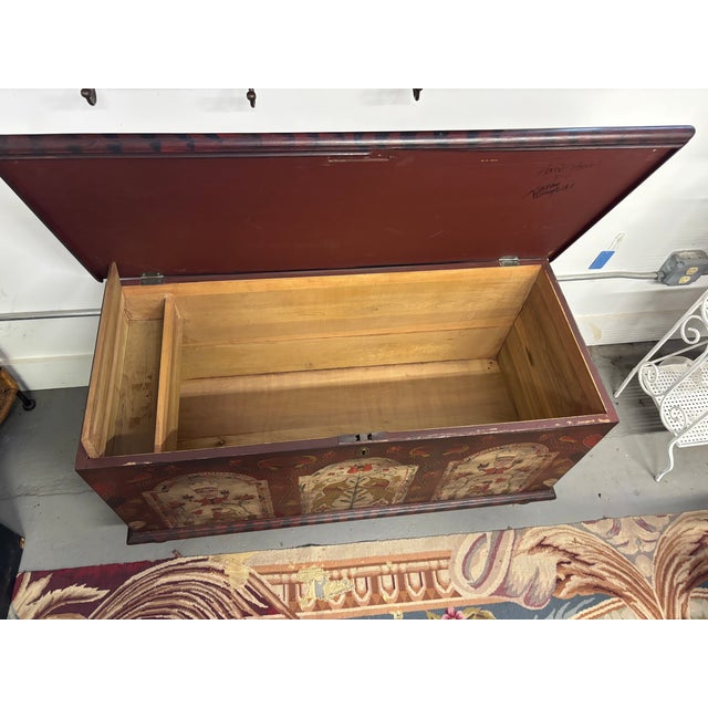 Pennsylvania Dutch Style Blanket Chest by Kathy Graybill For Sale - Image 13 of 14