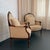Late 20th Century Pair of Mid-Century Louis XVI Style Carved Walnut Bergère Armchairs For Sale - Image 5 of 9