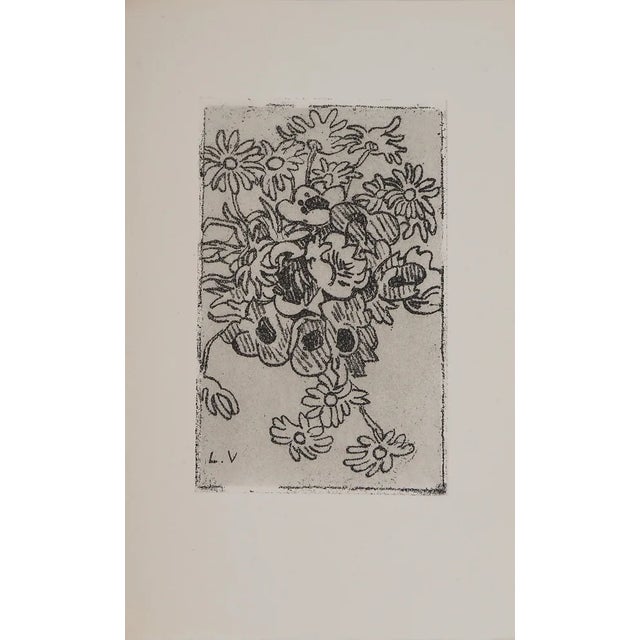 Louis Valtat, Bouquet of Daisies, Original Signed Engraving For Sale