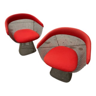 Pair of Warren Platner for Knoll Dining Chairs C1970s For Sale