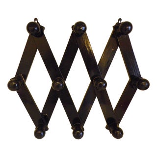 Wall-Mounted Coat Rack with Accordion-Style Crossbars, 1960s For Sale