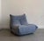 Blue Togo armchair. Designed by Michel Ducaroy for Ligne Roset in the 1970s. Reupholstered here in baby blue fabric. Its...