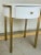 Modern Villa & House Modern White and Gold Bodrum Side Table For Sale - Image 3 of 6