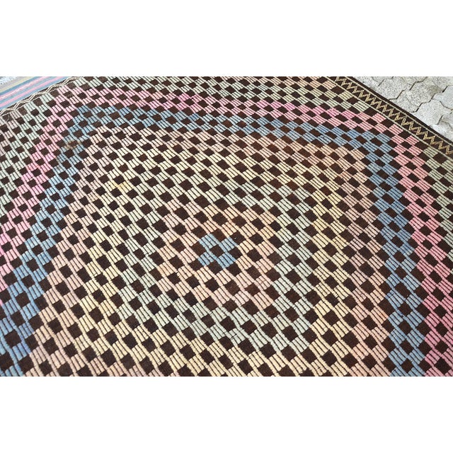 1960s 1960s Vintage Decorative Anatolian Kilim Rug For Sale - Image 5 of 11