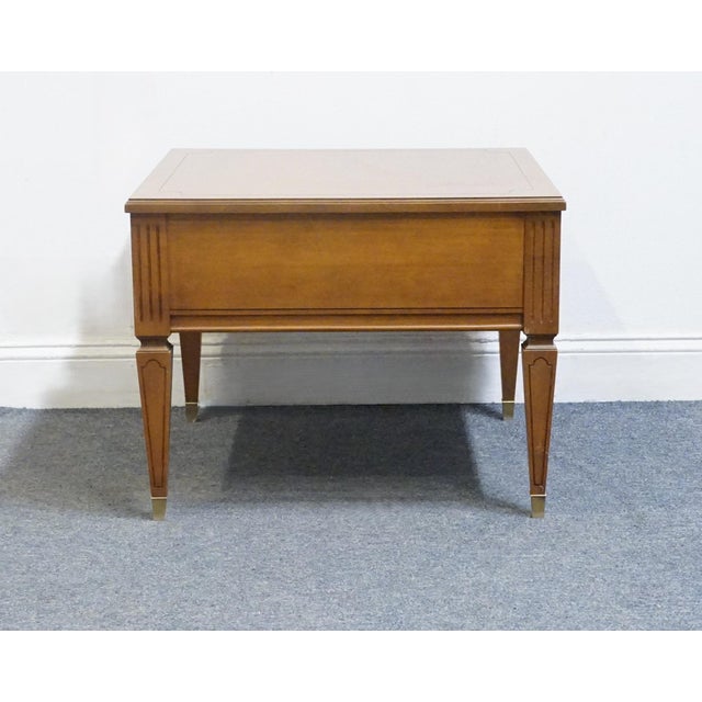 Mersman Furniture Solid Walnut Italian Mediterranean Style 26" Square Accent End Table 8716 For Sale - Image 12 of 13