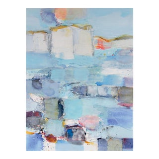 Contemporary Abstract Acrylic on Canvas "Come, Swim With Me" by Greet Helsen For Sale