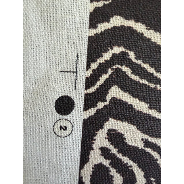 Brunschwig & Fils Classic Le Zebre Linen Fabric - 2 Yards For Sale In Raleigh - Image 6 of 7