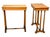 Wood Early 18th Century Regency Birdseye Maple Occasional Tables, Set of 2 For Sale - Image 7 of 17