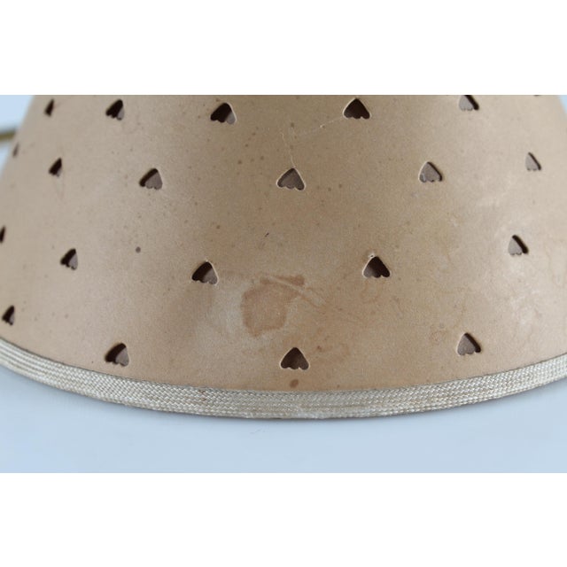 Small Vintage Table Lamp in Brass with Punched-Paper Shade by Hans Bergström, Denmark, 1940s For Sale - Image 12 of 13