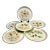 Mid-Century Modern Christmas Plates - Set of 6 For Sale