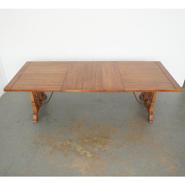 Vintage Double Pedestal Dining Table For Sale - Image 9 of 18