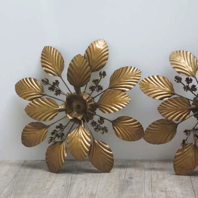 Vintage Bronzed Sconces, 1950s, Set of 2 For Sale - Image 15 of 16