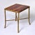 Small Side Table With Wood Top & Brass Faux Bamboo Legs For Sale - Image 13 of 13