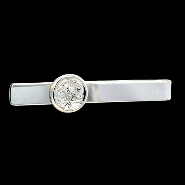 1990s Georg Jensen Estate Money Clip Tie Clip Silver For Sale - Image 13 of 14