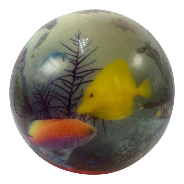 Vintage Decorative Coastal Bowling Ball For Sale