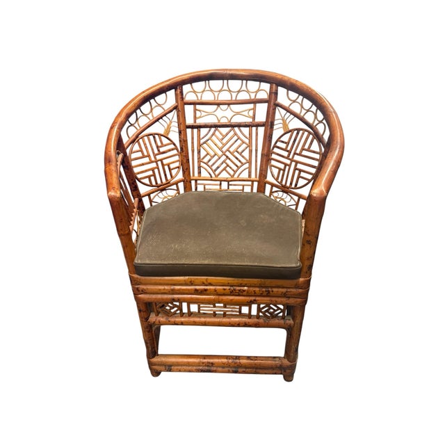 Rattan Brighton Fretwork Chair For Sale - Image 4 of 7