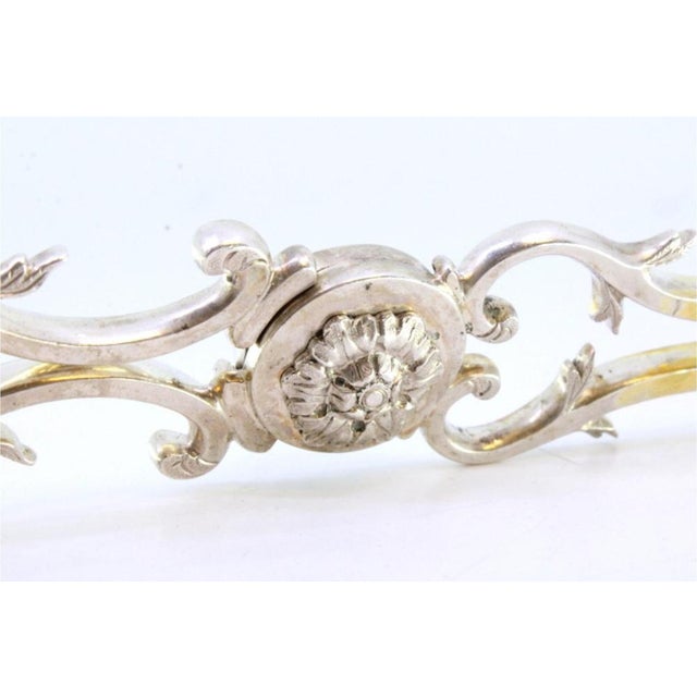 Silver Tongs for Bread For Sale - Image 4 of 8