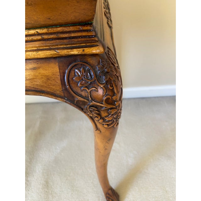 Johnathan Charles - Carved Tray Table For Sale - Image 11 of 12