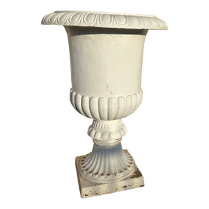 Vintage Classical Cast Iron Garden Urn, Circa 1960s