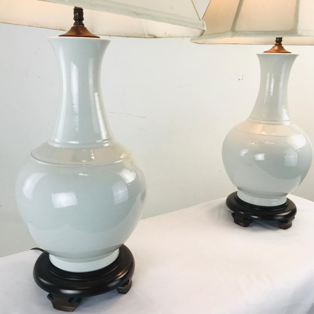 Porcelain Vase Lamps a Pair Chairish