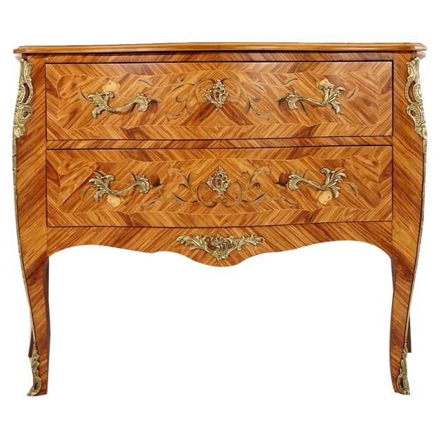 Antique French Louis XV Style Chest of Drawers, 1920s For Sale