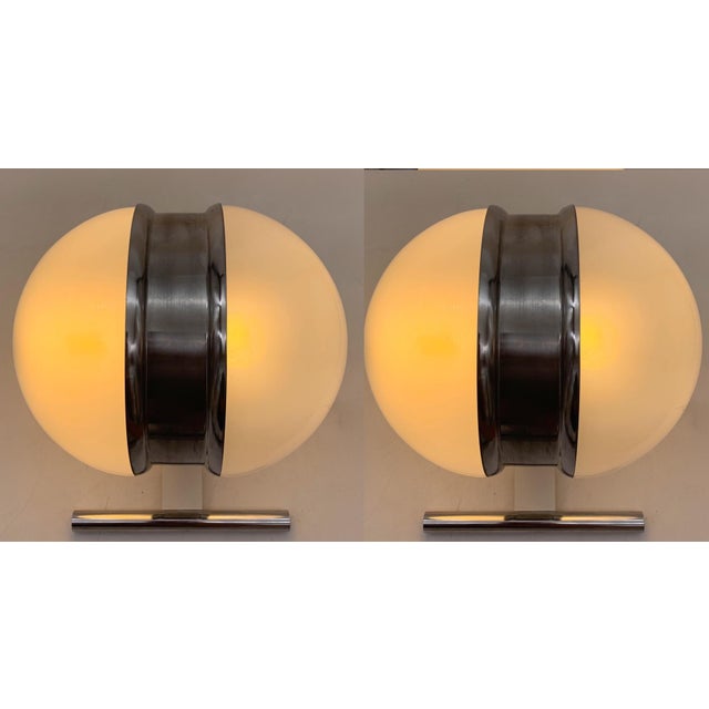Metal Wall Lamps attributed to Reggiani, 1970s, Set of 2 For Sale - Image 7 of 7