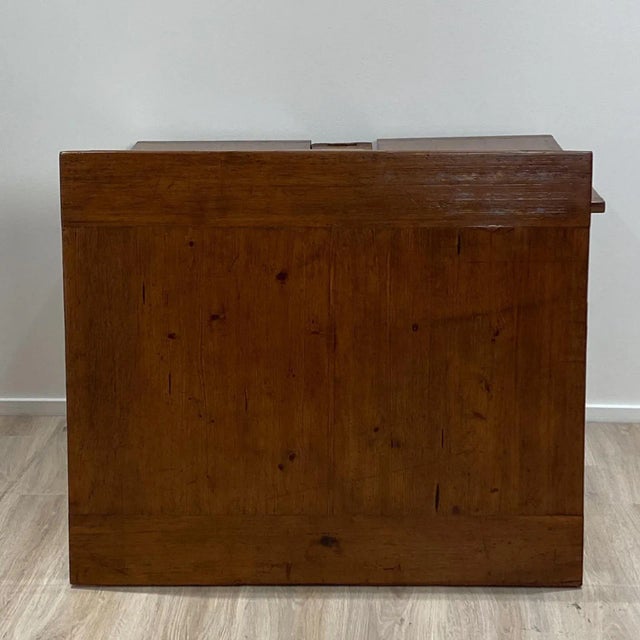 Wood 19th Century Pine Draw Leaf Farm Table, Italy For Sale - Image 7 of 8