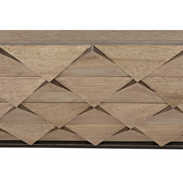 NOIR Draco Sideboard with Metal Stand, Washed Walnut For Sale - Image 12 of 13