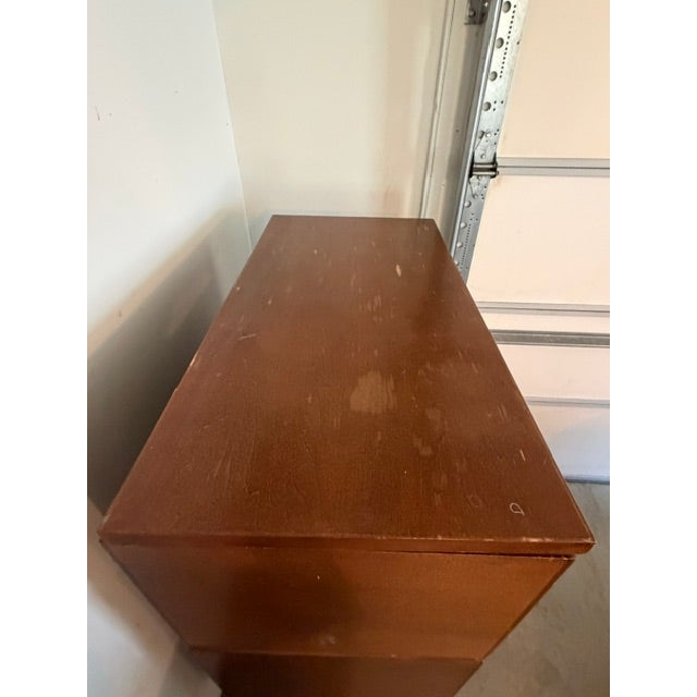 Vintage Mid Century Modern 45 Drawer Gaylord Library Card Catalog Cabinet With 2 Pull Out Shelves For Sale - Image 10 of 15