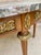 20th Century Louis XVI Style with Bronze and Round Marble French Oak Wood Table. Solid oak with partial veneer and finely...