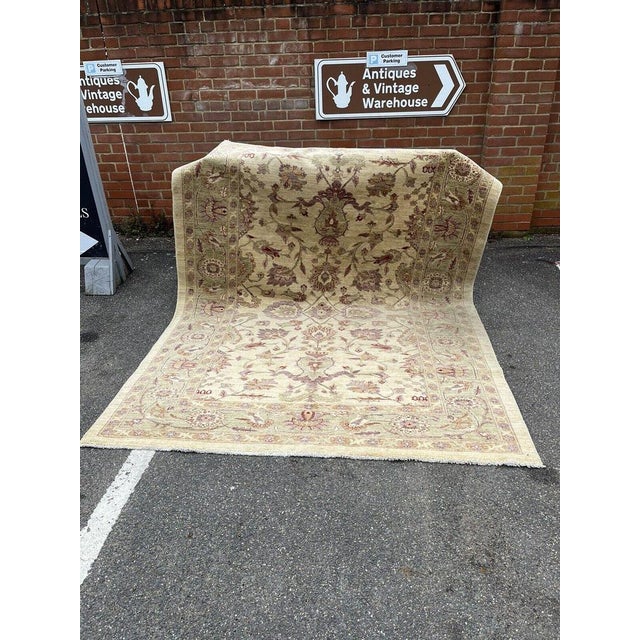 Country House Rug with Floral Pattern For Sale - Image 3 of 15