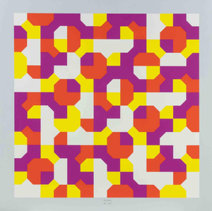 Bruno Munari, Peano Curves, 1991, Screen Print