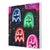 Contemporary City Nights - Retro Pacman Inspired Mixed Media Graffiti Artwork on Canvas by Amber Goldhammer For Sale - Image 3 of 9