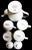 Contemporary Williams-Sonoma White Porcelain Coffee Service - Pot Mugs Creamer Sugar For Sale - Image 3 of 4