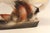 Vintage Painted Red, White, and Black Chalkware Trojan Horse Sculpture / Figurine For Sale - Image 12 of 16