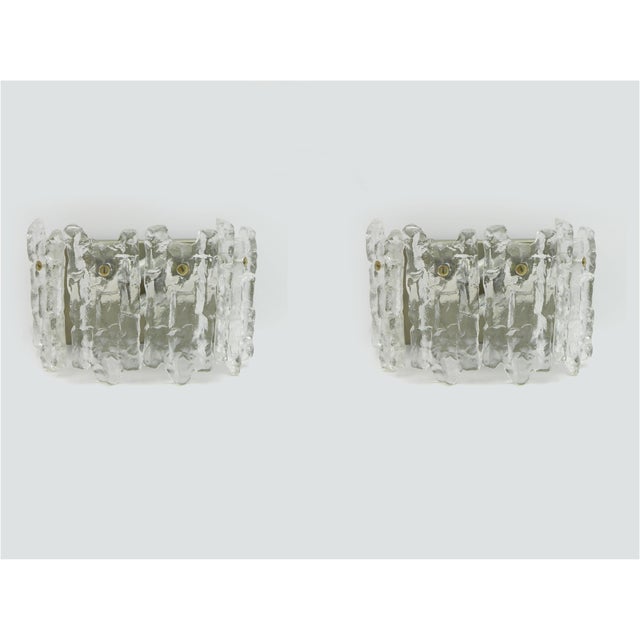 These beautiful sierra 4wa wall lights with four glass shades were produced by kalmar vienna in the 1970s. They have a...