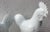 Pair of Vintage White Ceramic Roosters For Sale In New York - Image 6 of 11