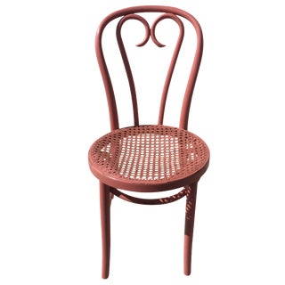 Pink Thonet-Style Cafe Chair For Sale