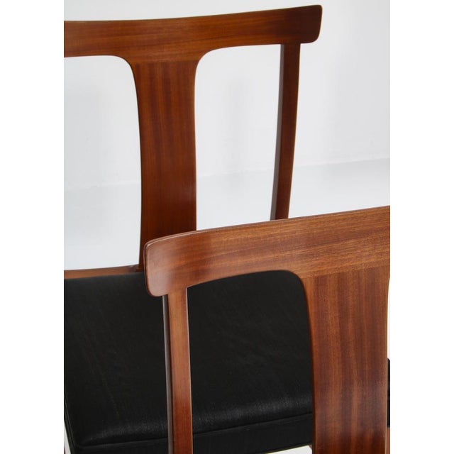 Benedikte Dining Chairs in Mahogany by Ole Wanchen for A.J. Iverse, 1942, Set of 6 For Sale - Image 10 of 18
